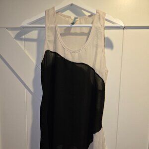 Sheer assymetrical shirt